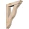 Ekena Millwork Funston Traditional Smooth Bracket w/ Offset Brace, Douglas Fir, 7 1/2"W x 36"D x 48"H BKT0806X36X48FST01SDF - alternate 1